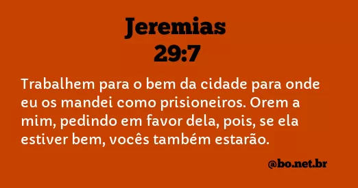 Jeremias 29:7 NTLH
