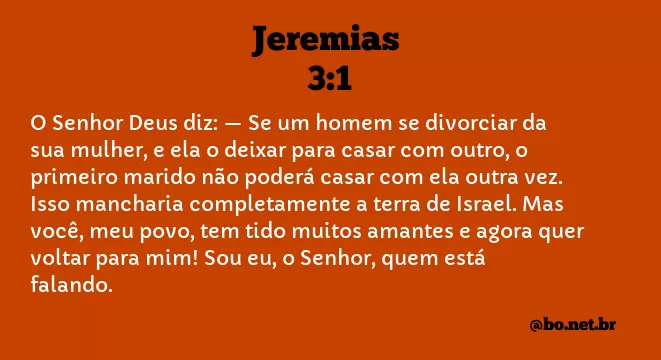 Jeremias 3:1 NTLH