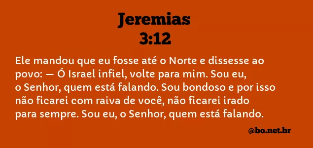 Jeremias 3:12 NTLH