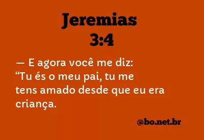 Jeremias 3:4 NTLH