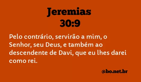 Jeremias 30:9 NTLH