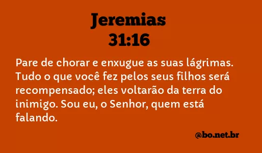 Jeremias 31:16 NTLH