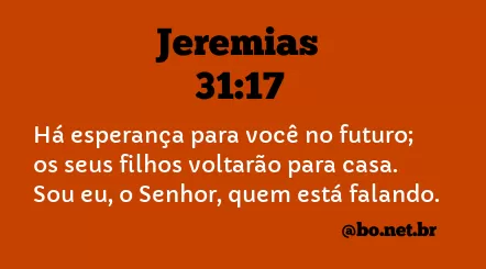 Jeremias 31:17 NTLH