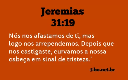 Jeremias 31:19 NTLH
