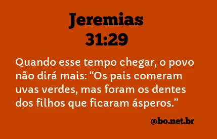 Jeremias 31:29 NTLH