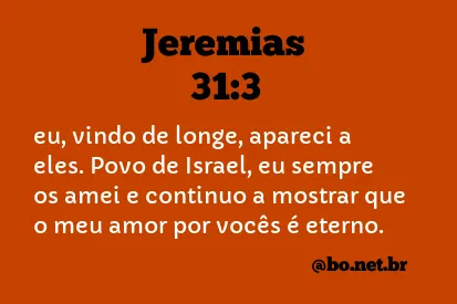 Jeremias 31:3 NTLH