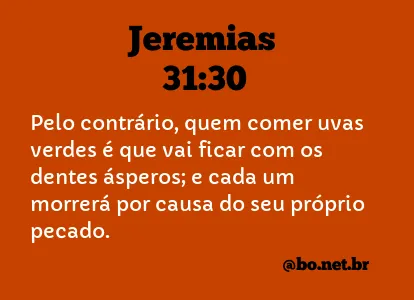 Jeremias 31:30 NTLH