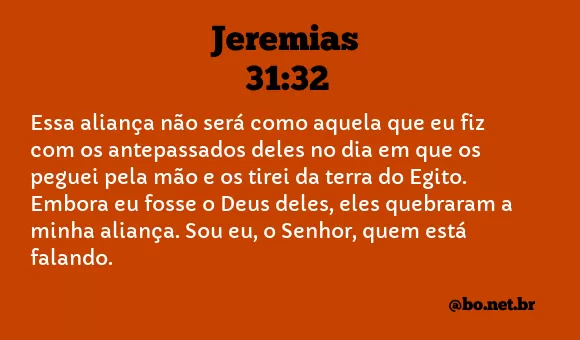 Jeremias 31:32 NTLH