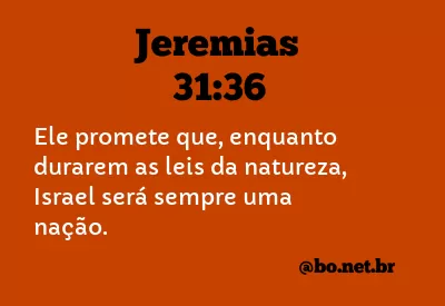 Jeremias 31:36 NTLH