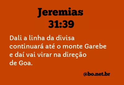 Jeremias 31:39 NTLH