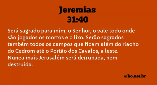 Jeremias 31:40 NTLH