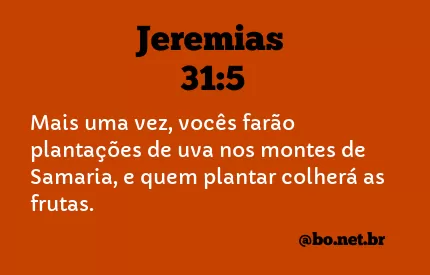 Jeremias 31:5 NTLH
