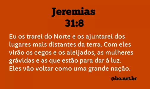 Jeremias 31:8 NTLH
