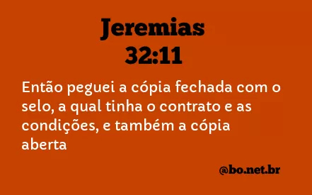 Jeremias 32:11 NTLH