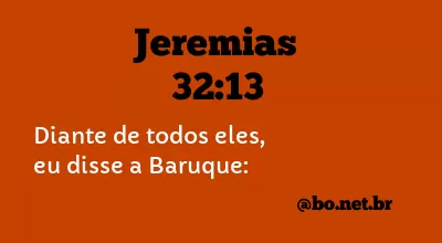 Jeremias 32:13 NTLH