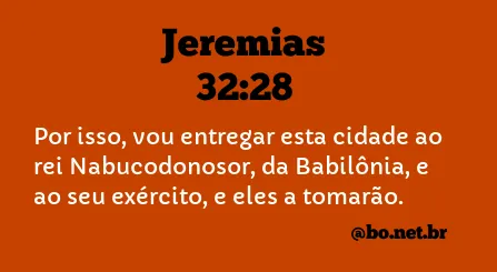 Jeremias 32:28 NTLH