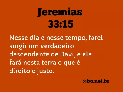 Jeremias 33:15 NTLH
