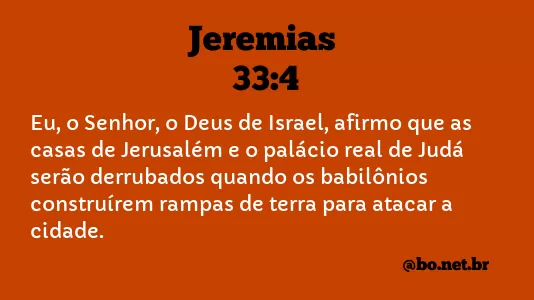 Jeremias 33:4 NTLH