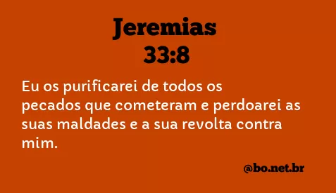 Jeremias 33:8 NTLH