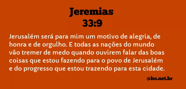 Jeremias 33:9 NTLH