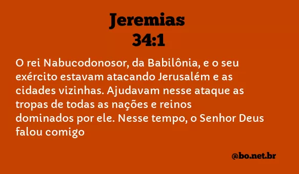 Jeremias 34:1 NTLH