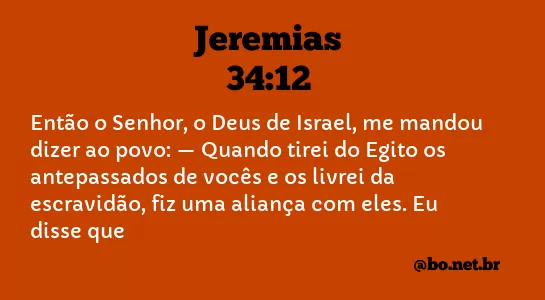Jeremias 34:12 NTLH