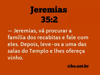 Jeremias 35:2 NTLH