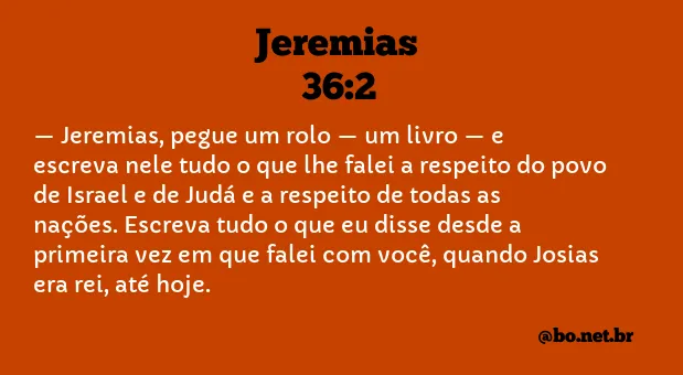 Jeremias 36:2 NTLH