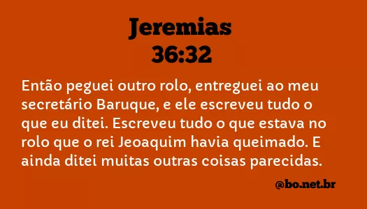 Jeremias 36:32 NTLH
