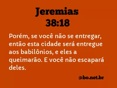Jeremias 38:18 NTLH