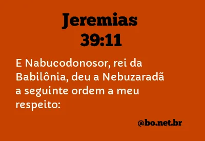 Jeremias 39:11 NTLH