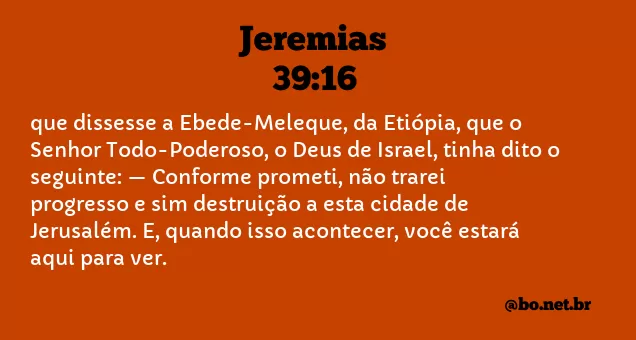 Jeremias 39:16 NTLH