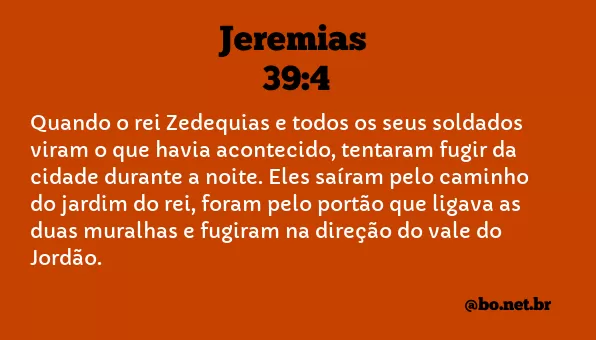 Jeremias 39:4 NTLH