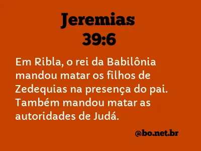 Jeremias 39:6 NTLH