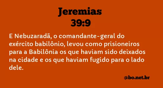 Jeremias 39:9 NTLH