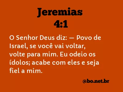 Jeremias 4:1 NTLH