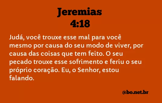 Jeremias 4:18 NTLH