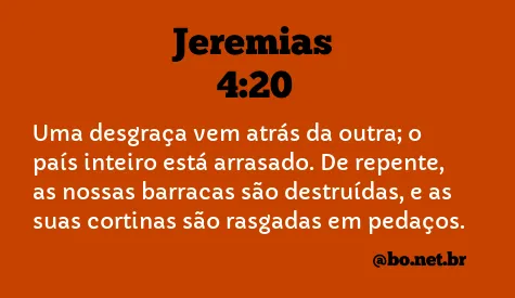 Jeremias 4:20 NTLH