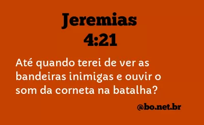Jeremias 4:21 NTLH