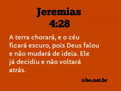 Jeremias 4:28 NTLH