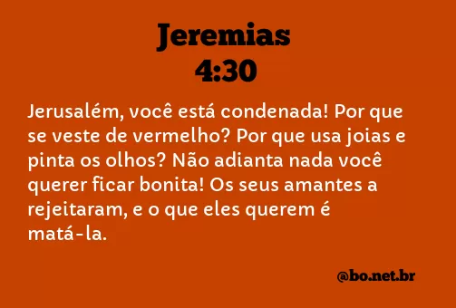 Jeremias 4:30 NTLH