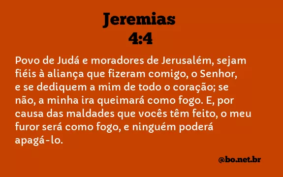 Jeremias 4:4 NTLH