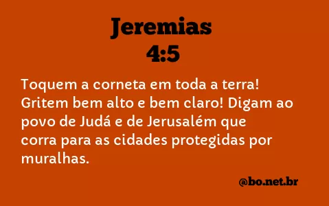 Jeremias 4:5 NTLH