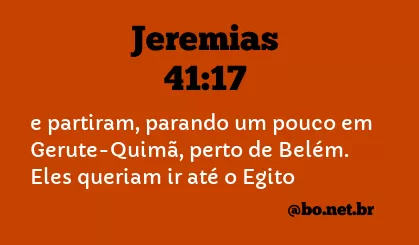 Jeremias 41:17 NTLH