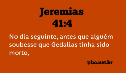 Jeremias 41:4 NTLH