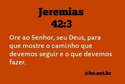 Jeremias 42:3 NTLH