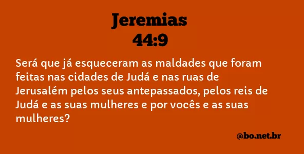Jeremias 44:9 NTLH