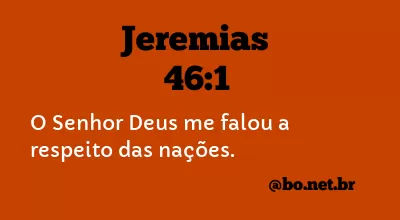 Jeremias 46:1 NTLH