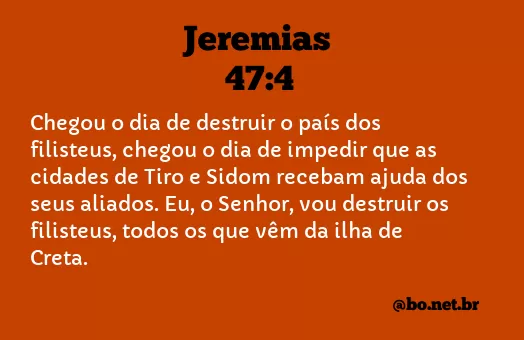 Jeremias 47:4 NTLH