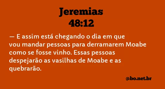 Jeremias 48:12 NTLH